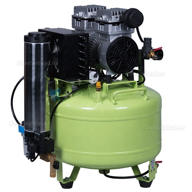 Greeloy 800W Compresores de Aire Sin aceite Dental con secador GA-81Y